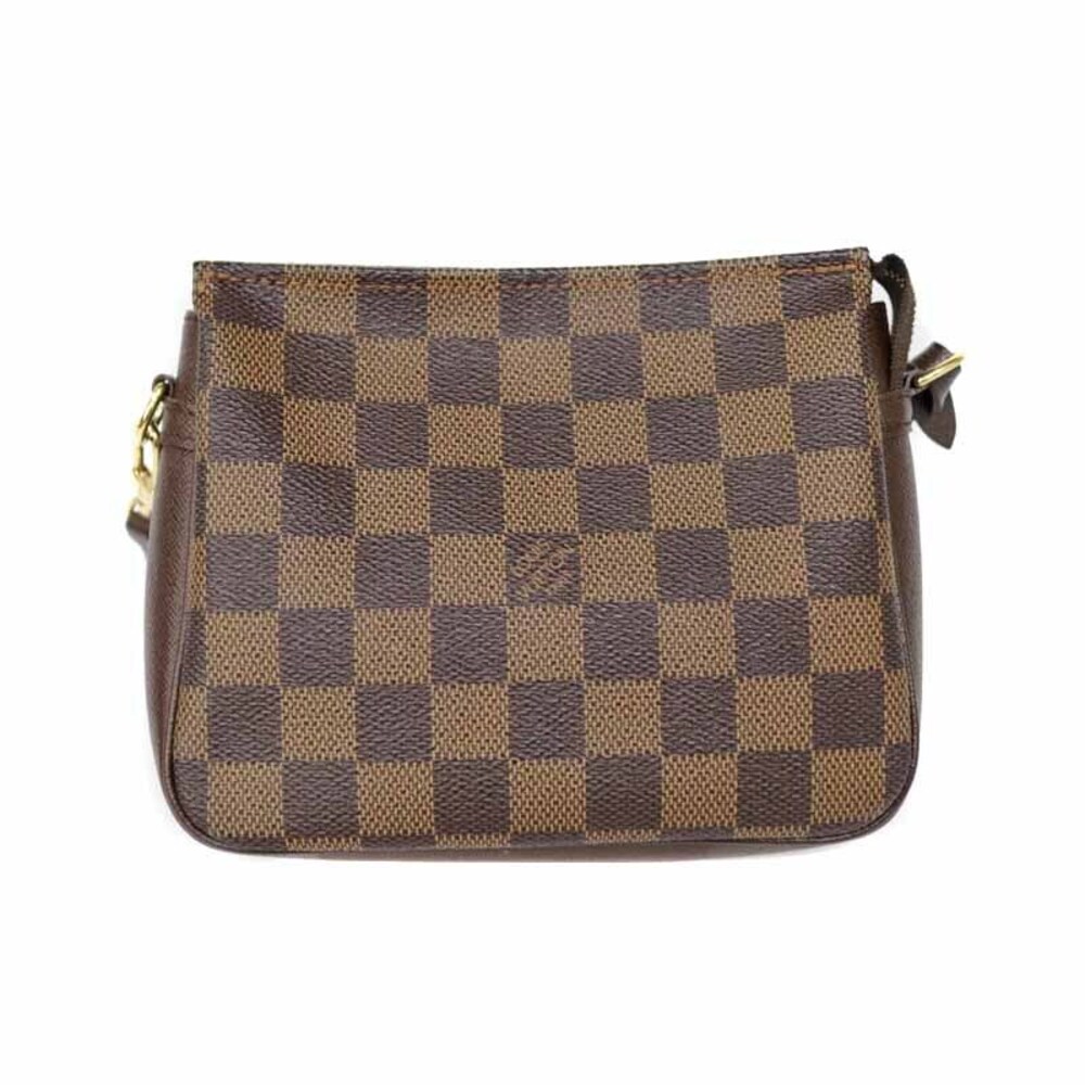 LOUIS VUITTON Trousse Makeup Clutch Handbag Damier